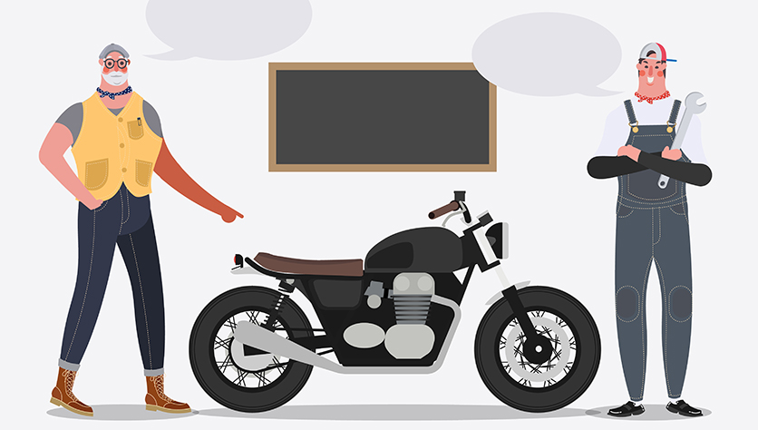 Как вернуть мотоцикл в салон?