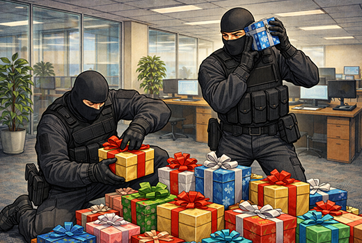 Комикс: обыск в офисе